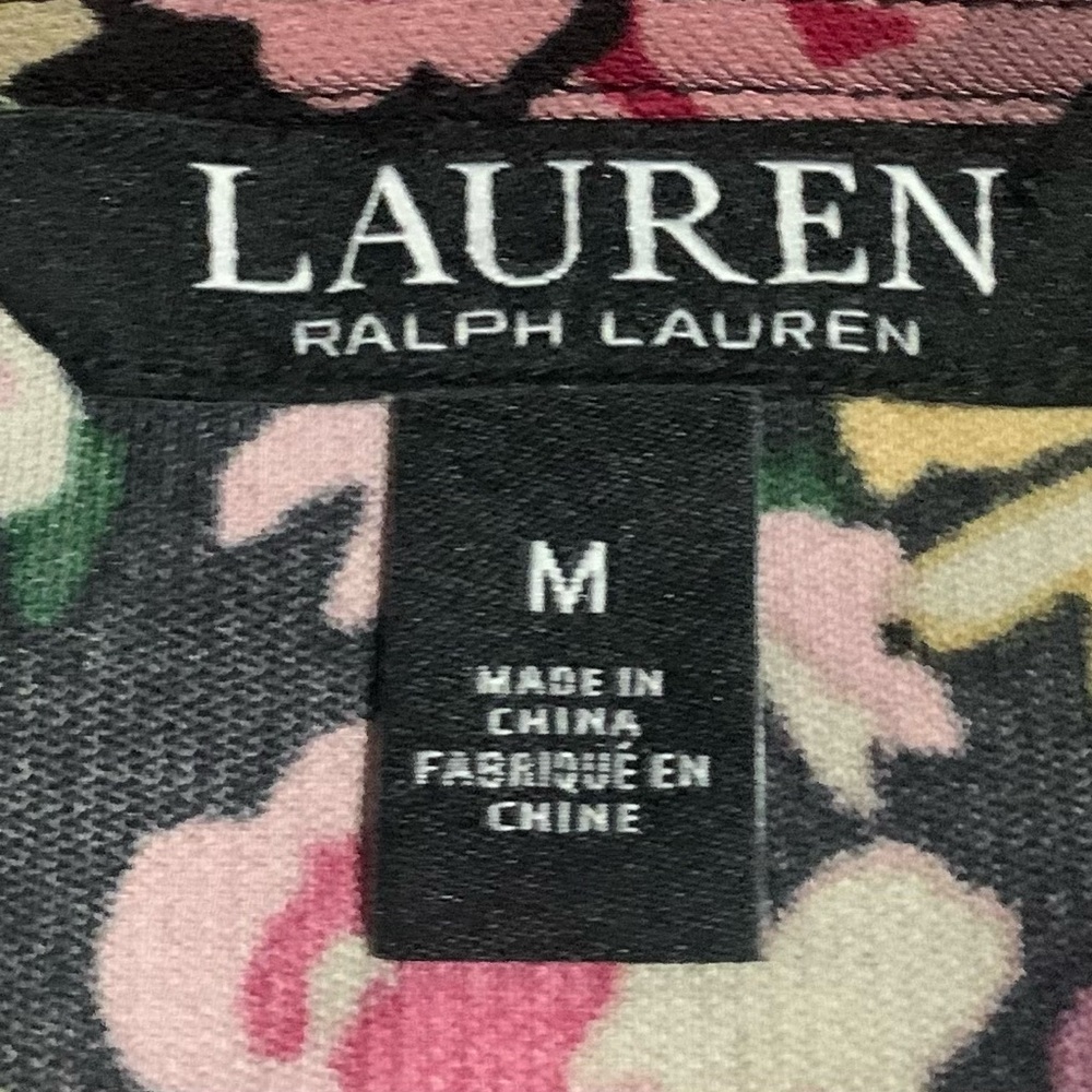 Lauren Ralph Lauren Black Label Women Multicolor Floral High Low Wrap Dress NWOT - Picture 2 of 16